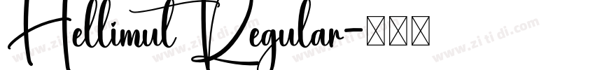 Hellimut Regular字体转换